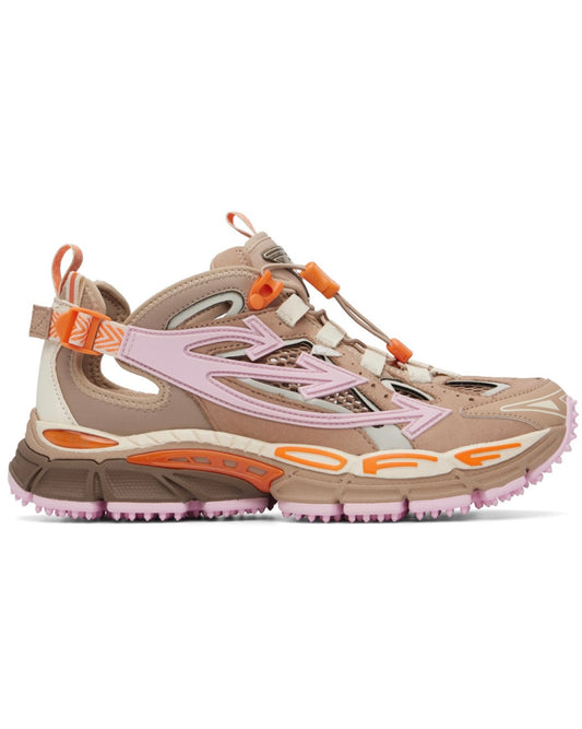 Off White Brown “Be Right Back” Sneakers