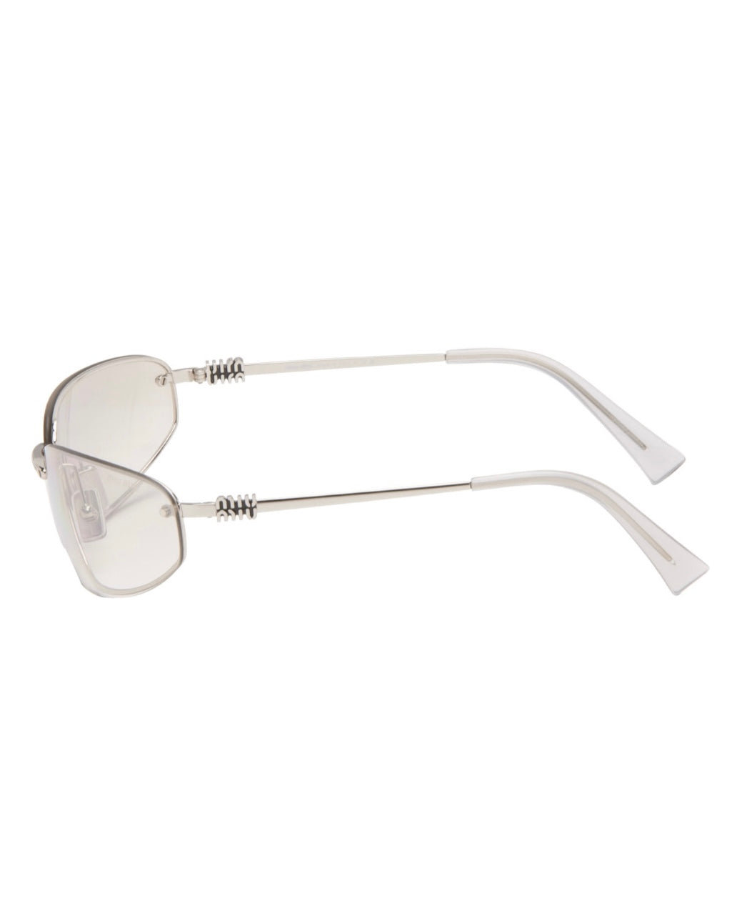 Miu Miu Silver Rimless Sunglasses