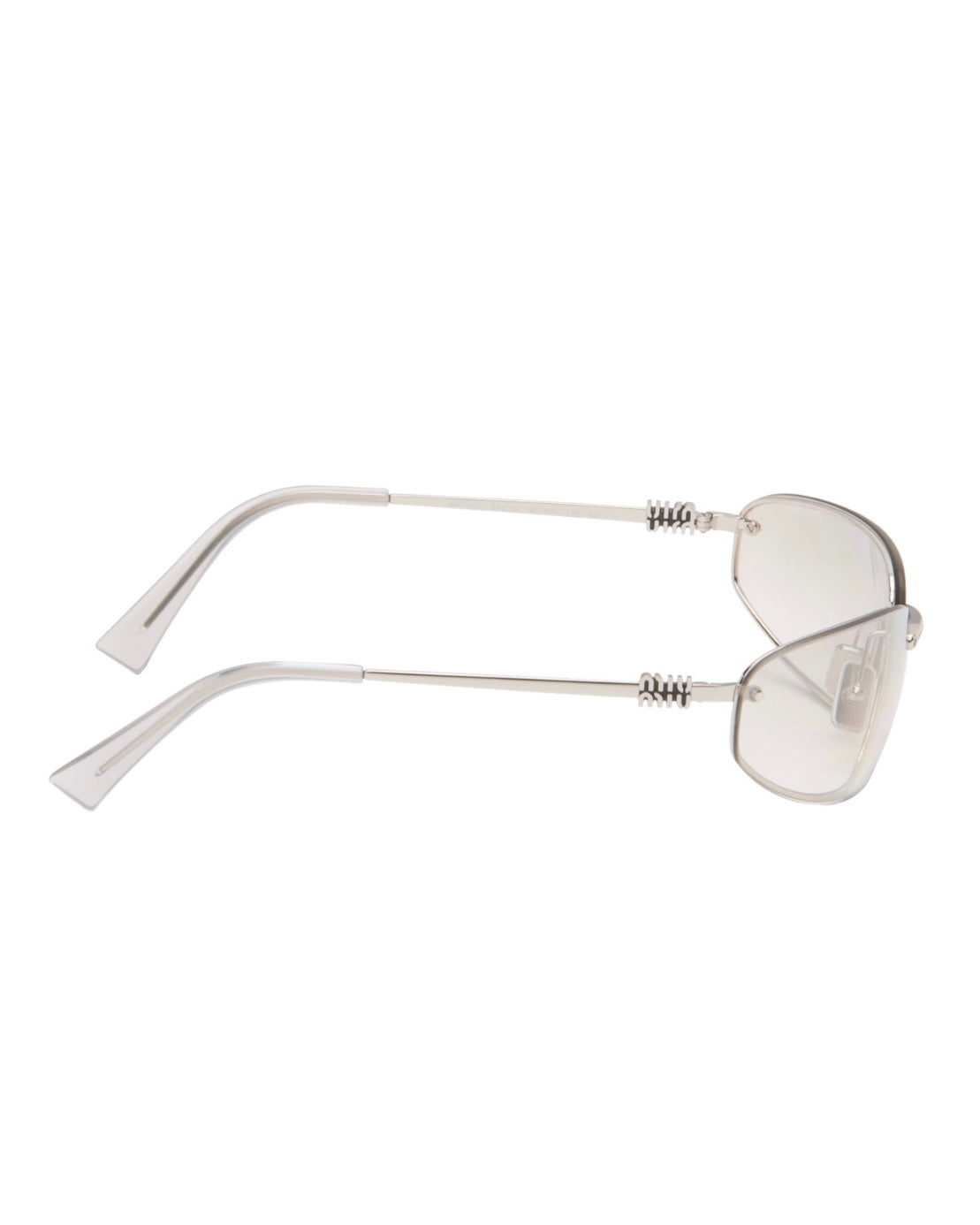 Miu Miu Silver Rimless Sunglasses