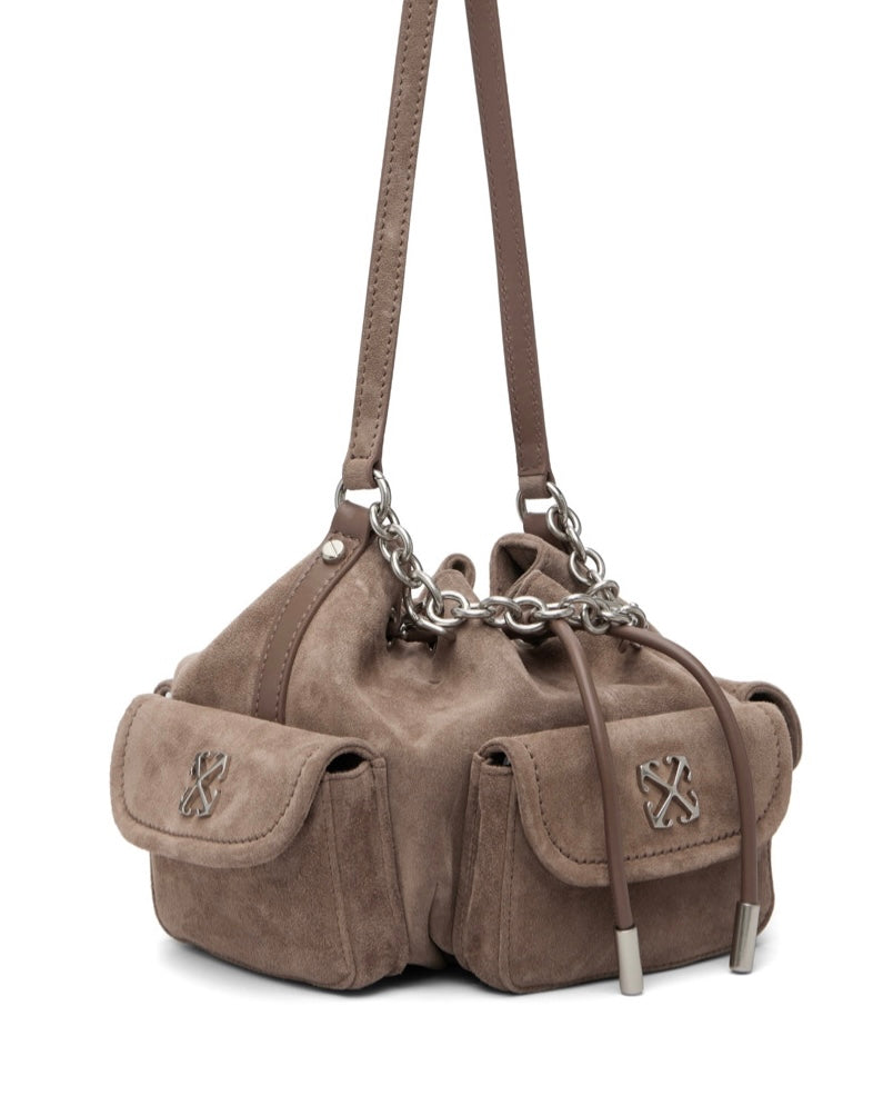 Off White Brown Dumbo Bucket Bag