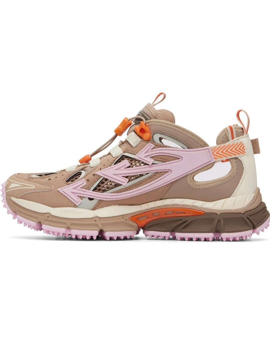 Off White Brown “Be Right Back” Sneakers