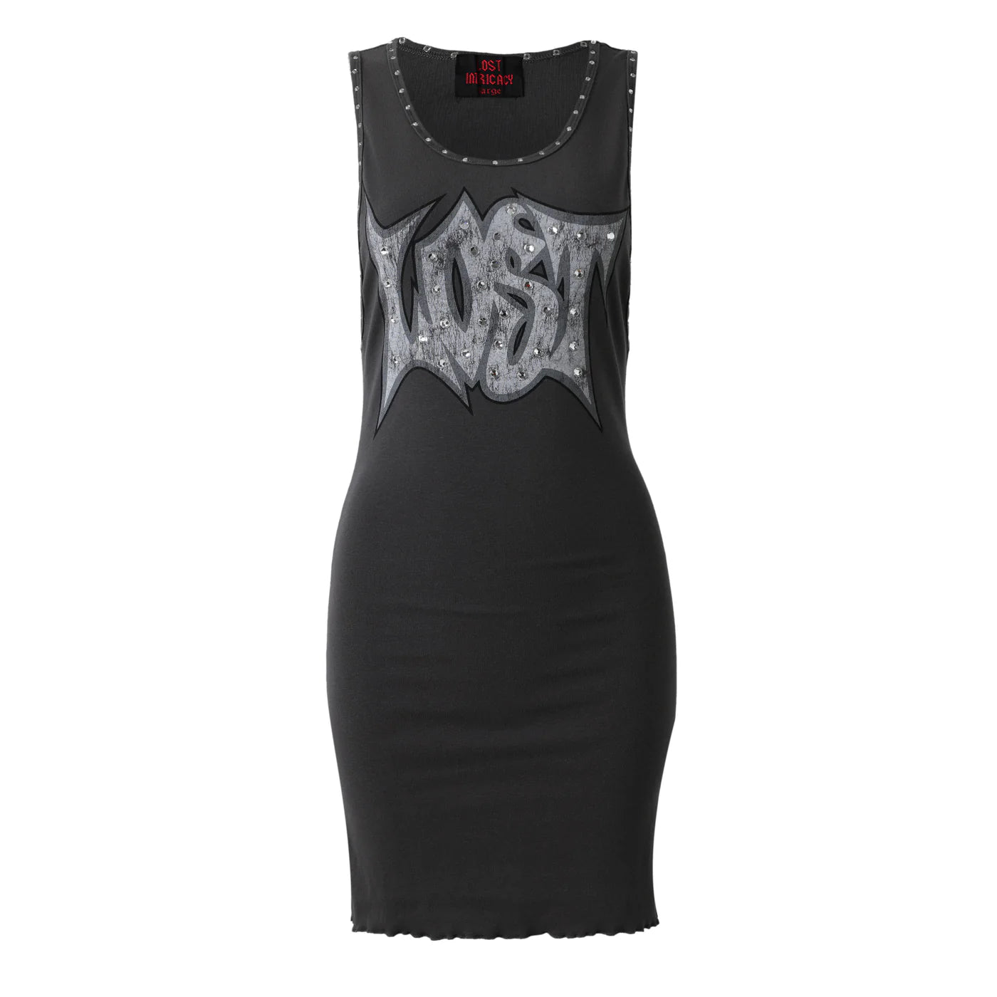 Lost Intricacy Grey Lost Dress