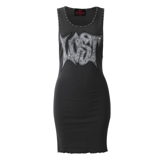 Lost Intricacy Grey Lost Dress